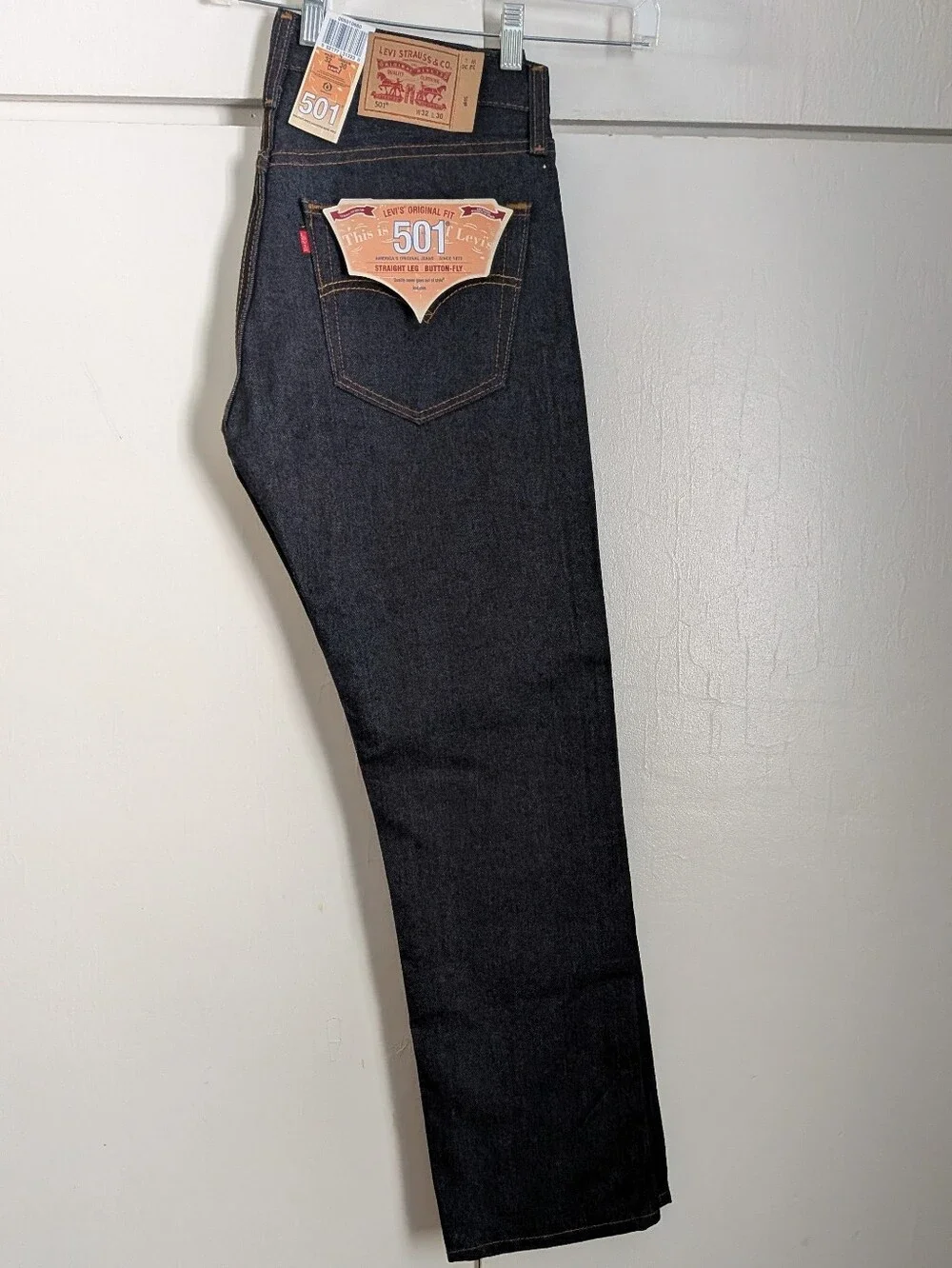 Levi's Original Fit 501 Straight Leg Button Fly Jeans - Picture 2 of 6